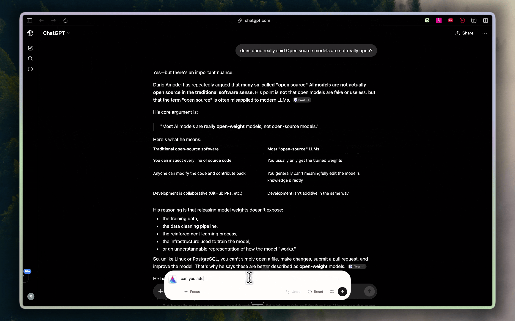 Prism adding a markdown editor to ChatGPT